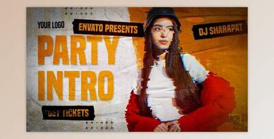 Music Party Intro I Hip Hop Opener (Videohive 43224149) - AE Project