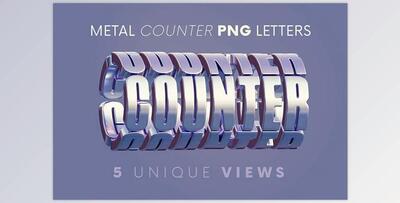 Metal Counter – 3D Lettering