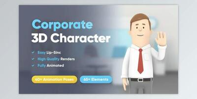 3D Character Animation (Videohive 37803692) - AE Project