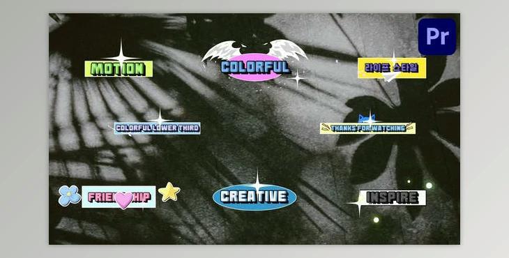 Sticker Lower Thirds for Premiere Pro (Videohive 52279250)