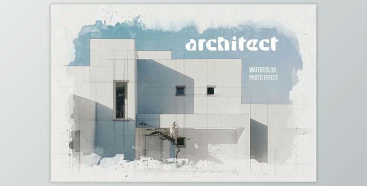 Architect Watercolor Photo Effect By Design Squad