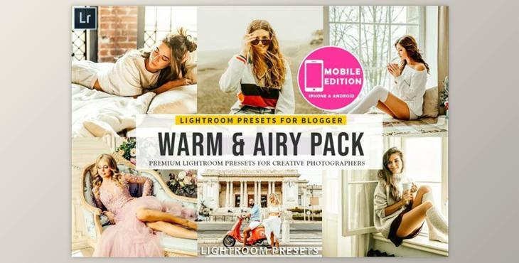 Warm & Airy Lightroom Presets (Mob, Desk)