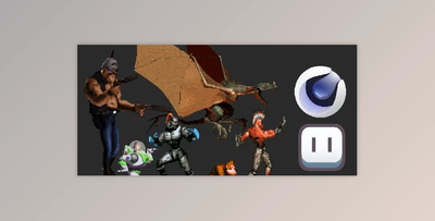 2D Character Animations Sprites in Cinema 4D and Aseprite