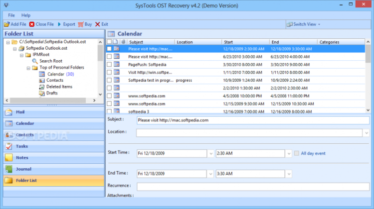 SysTools OST Recovery 9.1 / Pro 3.0