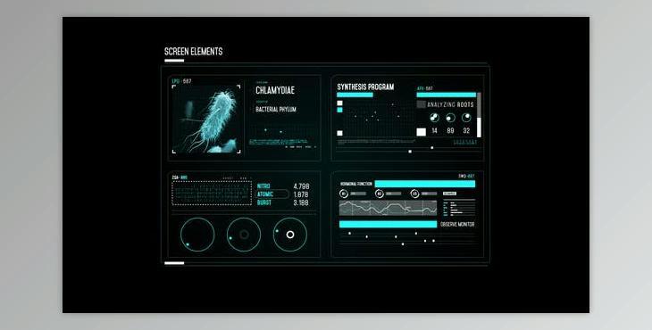 HUD Screen Bacterial Scan (Videohive 50811409) - AE Project