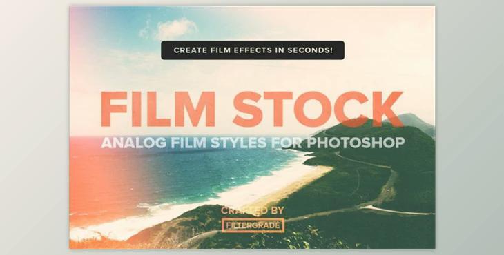 FilmStock Analog Photoshop Actions (ATN, ABR)