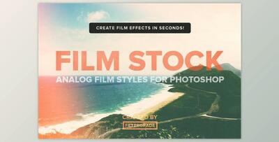 FilmStock Analog Photoshop Actions (ATN, ABR)