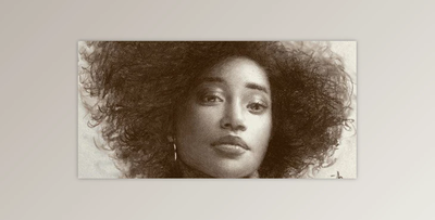 Portrait Drawing in Charcoal by Ashish Kumar Patel