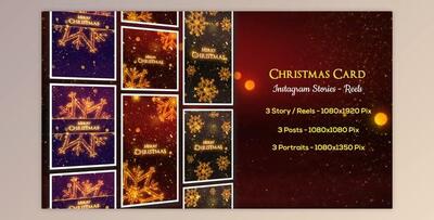 Christmas Card – Instagram Stories (Videohive 49515405) - AE Project
