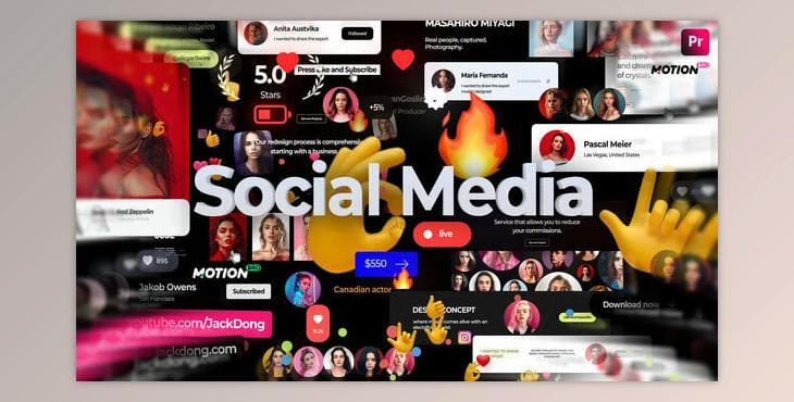 Social Media Graphics Pack for Premiere Pro (Videohive 49300033) - PR Project