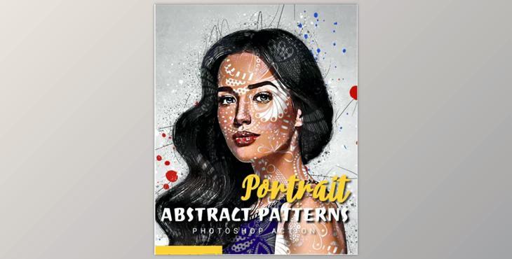 Abstract Patterns Portrait Photoshop Action – GraphicRiver 29876402 (ABR , PAT , ATN)