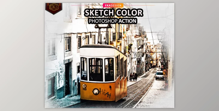 Sketch Color Photosop Action GraphicRiver - 33005478