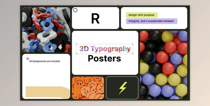 Typography Posters 3D (Videohive 50293997) - AE Project