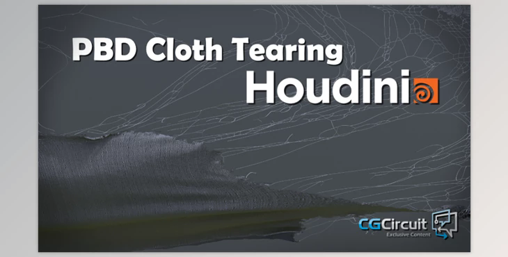 CGCircuit – PBD Cloth Tearing in Houdini