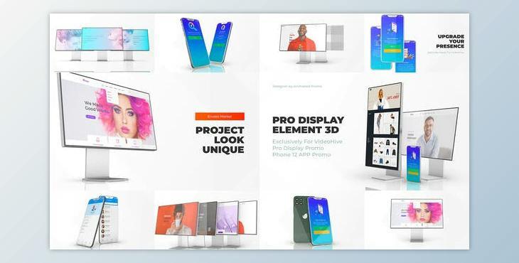 Phone 12 Pro Display Mockup - Web App Promo (Videohive 29149242)