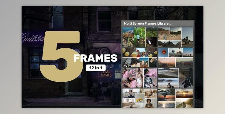 Multi Screen Frames Library – 5 Frames (Videohive 39406168) - AE Project