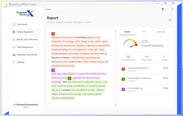 Plagiarism Checker X Enterprise & Business v9.0.4 for Win Multilingual + Portable Edition + CRACK