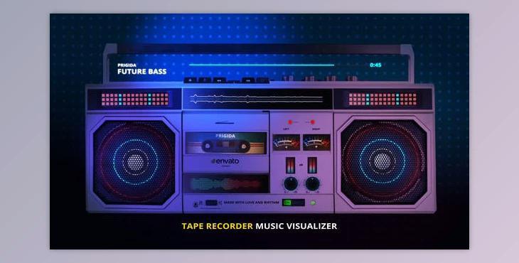 Tape Recorder Music Visualizer (Videohive 23183638) - AE Project