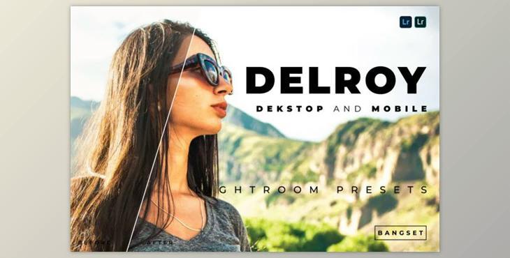 Delroy Desktop and Mobile Lightroom Preset by Bangset
