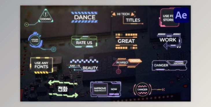 Hi Tech Titles for After Effects (Videohive 51535014) - AE Project