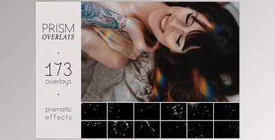 Prism Rainbow Light Photo Overlays CreativeMarket - 7110949