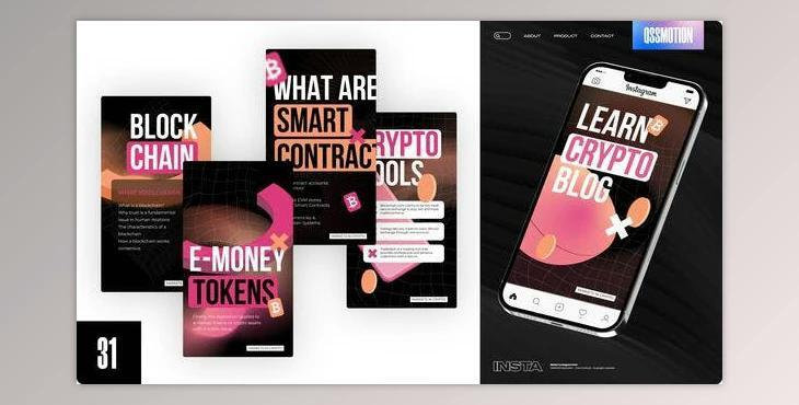 Crypto Blog Instagram Stories (Videohive 43930379) - AE Project