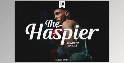 The Haspier Straight Script Font Creative Market - 14474220