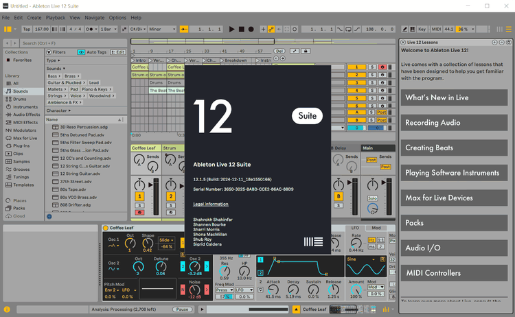 Ableton Live Suite 12.2.1 Windows/macOS