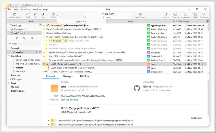 Danil Pristupov Git Fork v2.7.0 for Win & macOS + Portable Edition + Keygen