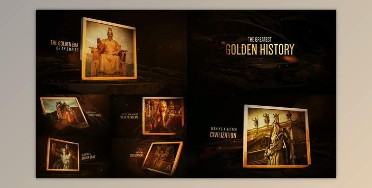 The Golden History (Videohive 23719049) - AE Project