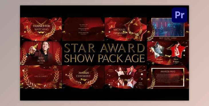 Star Award Show Package for Premiere Pro (Videohive 48336671)