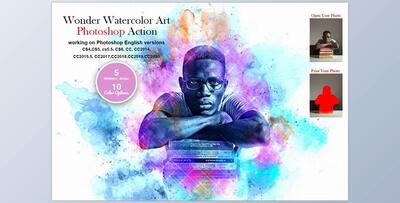 Wonder Watercolor Art PS Action CreativeMarket-5604702 (ABR, ATN)