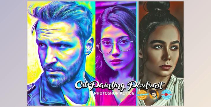 Oil Painting Portrait CreativeMarket - 6729539