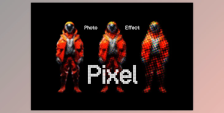 Colorful Pixels Photo Effect