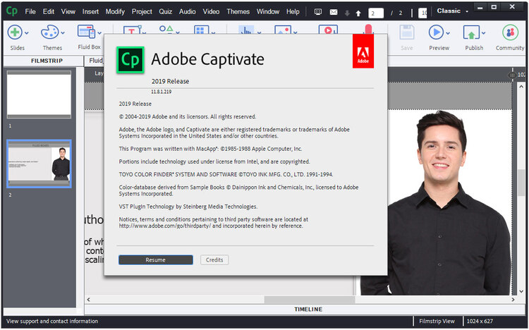 Adobe Captivate 12.6.0.63 Win / v11.0.1.266 macOS