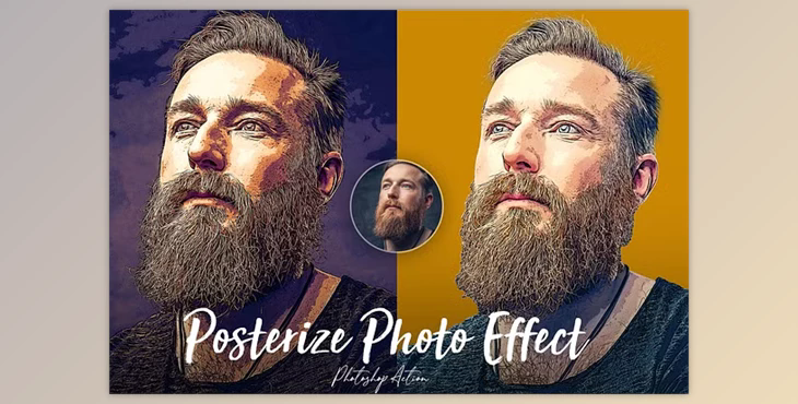 Posterize Photo Effect Action - 91950241