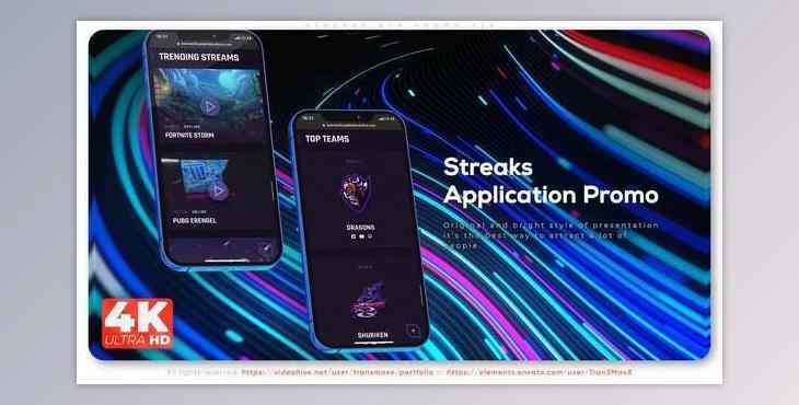 Streaks App Promo A16 (Videohive 33355546) - AE Project