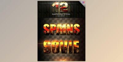 12 Light Photoshop text Effect vol 18 GraphicRiver-28138244