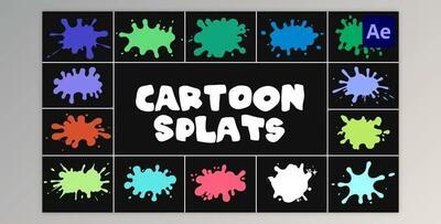Cartoon Splats for After Effects (Videohive 50940925) - AE Project