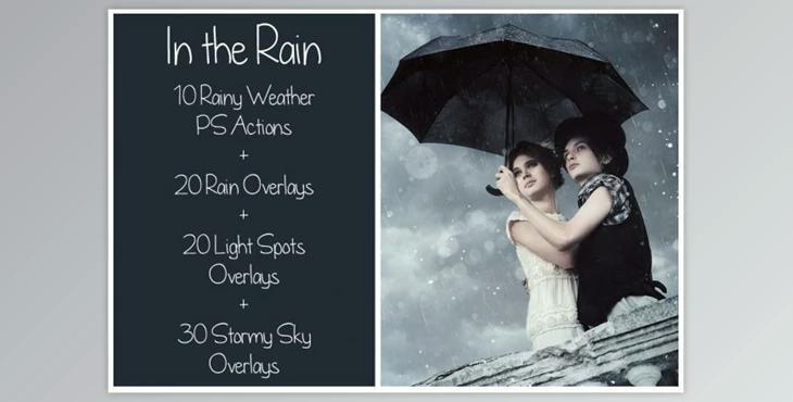 Rain Bundle – Actions&Overlays By LovePhotoMoment