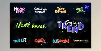 Artistic Colorful Titles for Premiere Pro (Videohive 47607128)