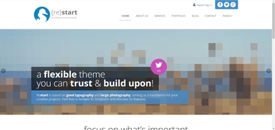 ReStart - Minimal Business Template