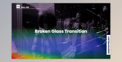 Broken Glass Transition (Videohive 39847905) - AE Project