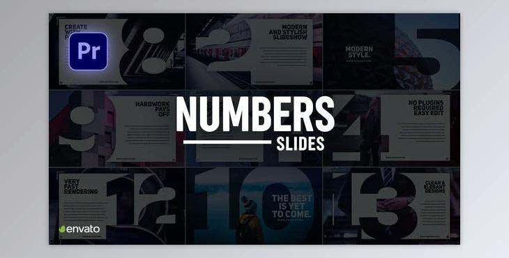 Numbers Slideshow for Premiere Pro (Videohive 33745589) - PR Project
