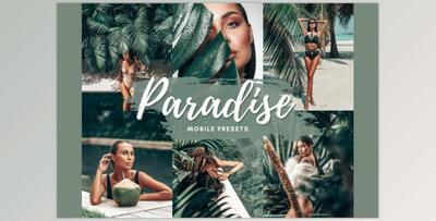 PARADISE Mobile Lightroom Presets CreativeMarket-5712593