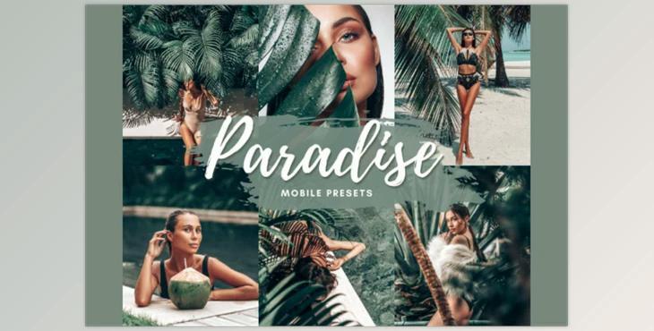 PARADISE Mobile Lightroom Presets CreativeMarket-5712593