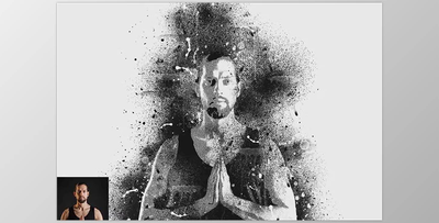 Stencil Painting Effect PS Action Creative Market – 16081643