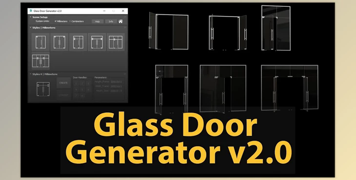 Gumroad – Glass Door Generator v2.0 for 3ds Max