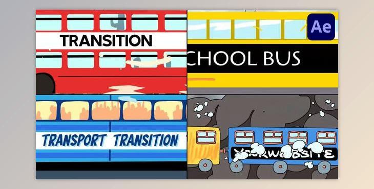 Transport Transition Titles for After Effects (Videohive 52394685) - AE Project