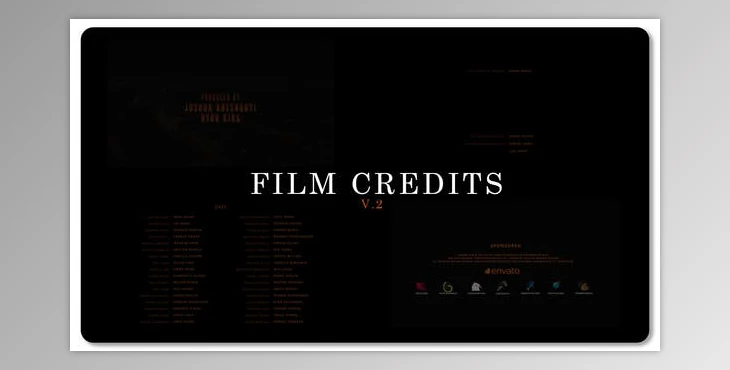 Film Credits V2 (Videohive 50759050) - AE Project
